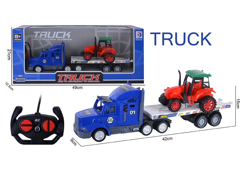 4CH Remote Control Container Truck(With 1 Farm Tractor)