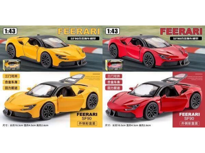 1:43 Farali Sf90 Alloy Car Model