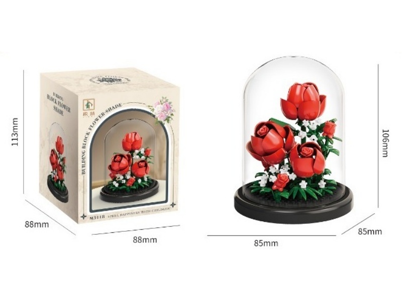 Building Blocks: Rose + Outer Cover 151 Pcs