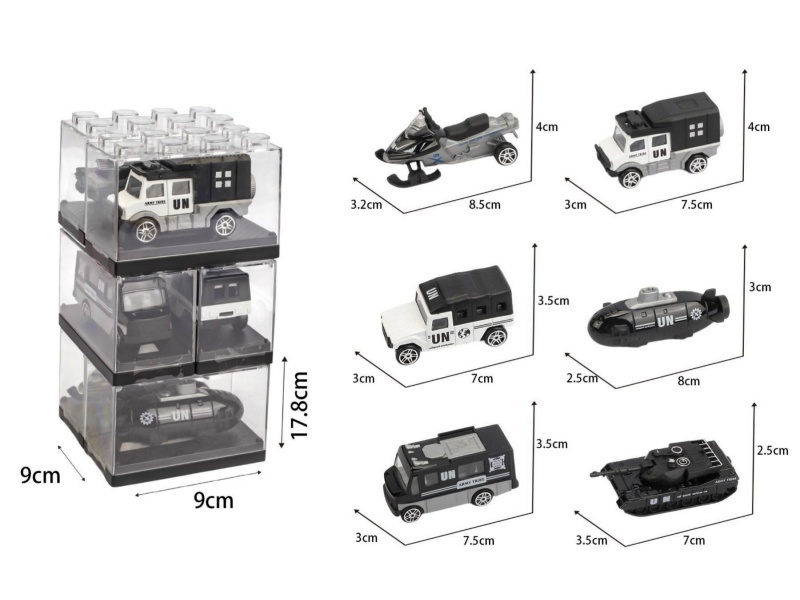 1:64 Alloy Sliding Car