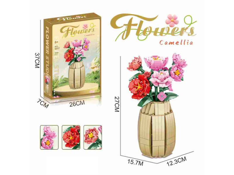 Camellia Japonica 550Pcs- Flower Series