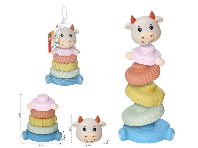 Soft Plastic Stacking Toy 6pcs