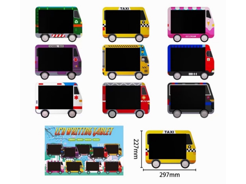10.5" Fire Engine LCD Writing Tablet