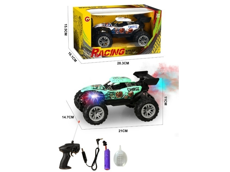 1:18 Four-Way Spray Light Skeleton Remote Control Car