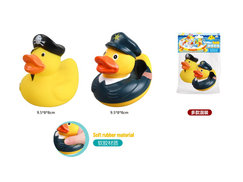 2-Piece Set Of Pirate Duck And Police Duck