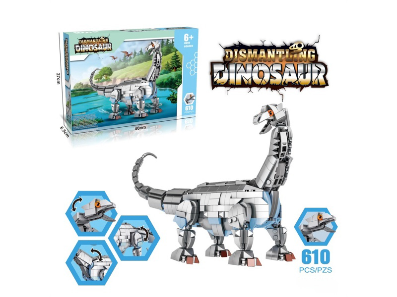 New Diy Dinosaur Building Blocks: Dinosaur (Brontosaurus)