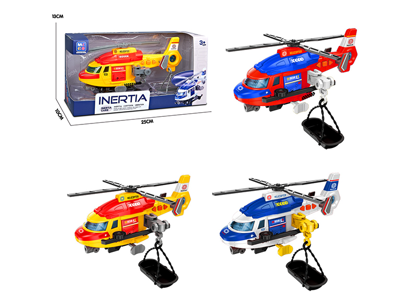 Friction Rescue Helicopter With Lights And Sound