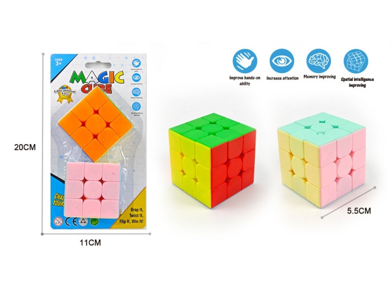 3X3 5.6 Rubik'S Cube (Solid Color + Macaron Mix)