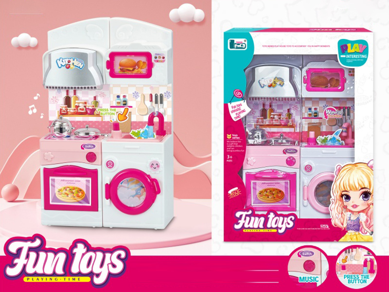 Cartoon Cabinet Stove + Faucet