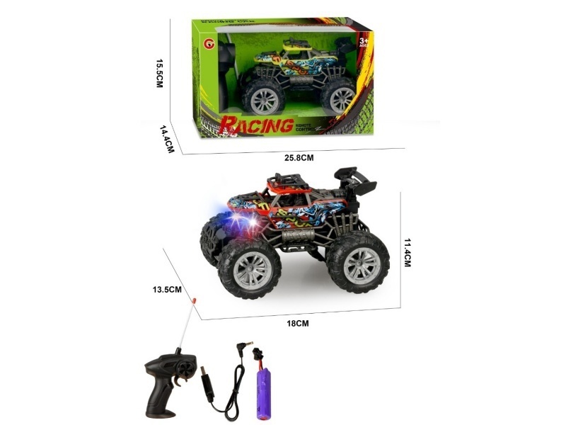 1:22 Four-Way Light Skeleton Remote Control Car