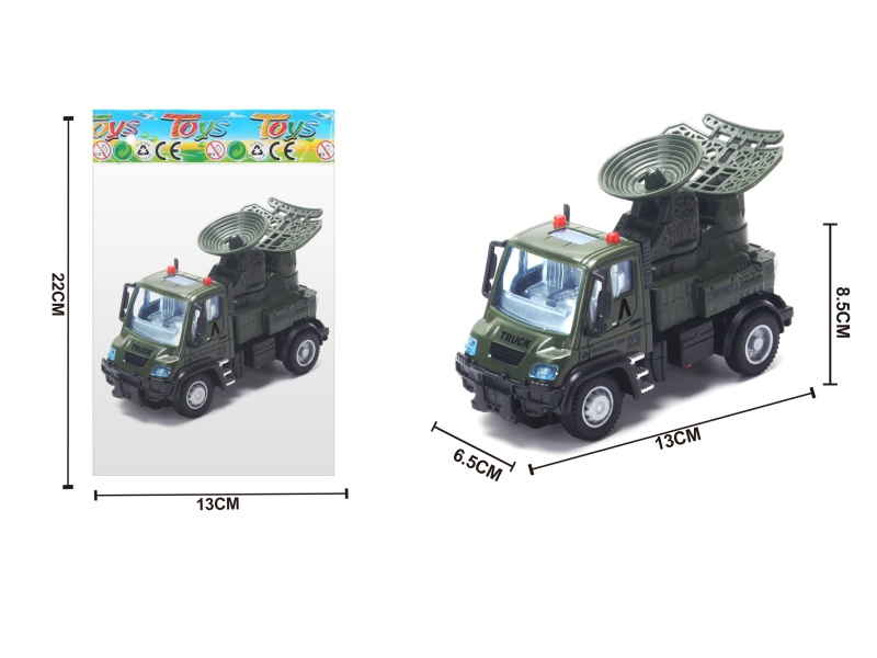 1:64 Huili German Military Radar Vehicle