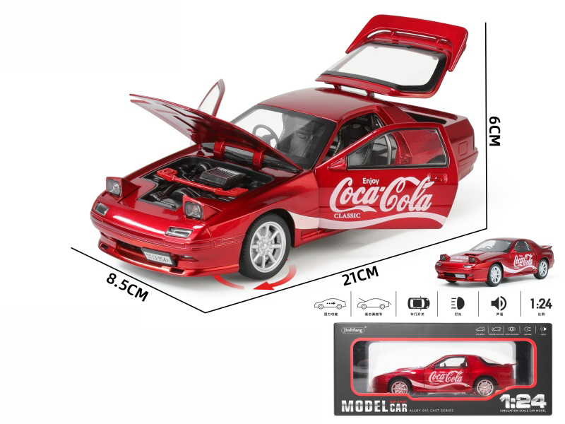 1:24 Mazda RX7-FC Coca Cola Version Alloy Car