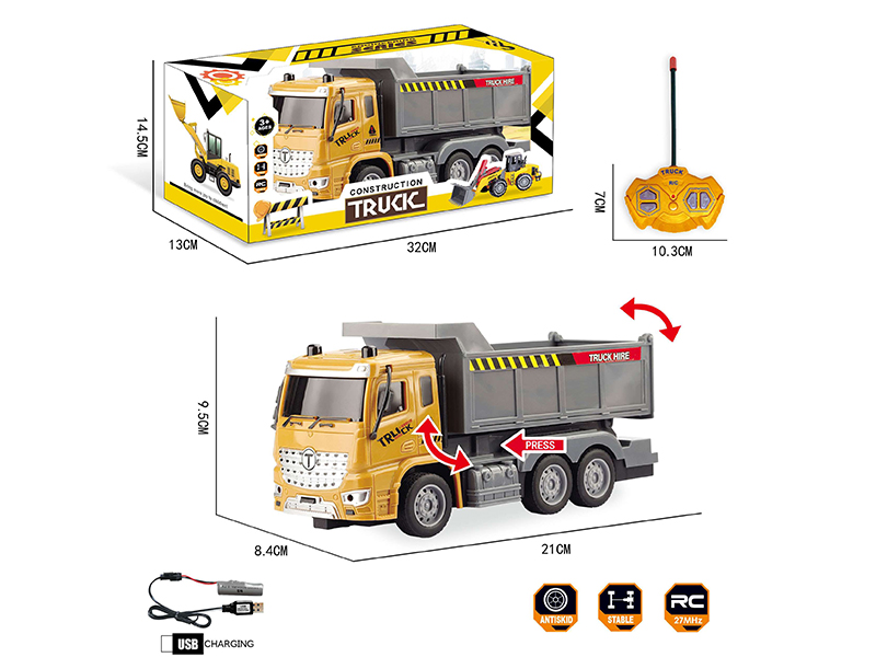 1:30 4CH Remote Control Dump Truck