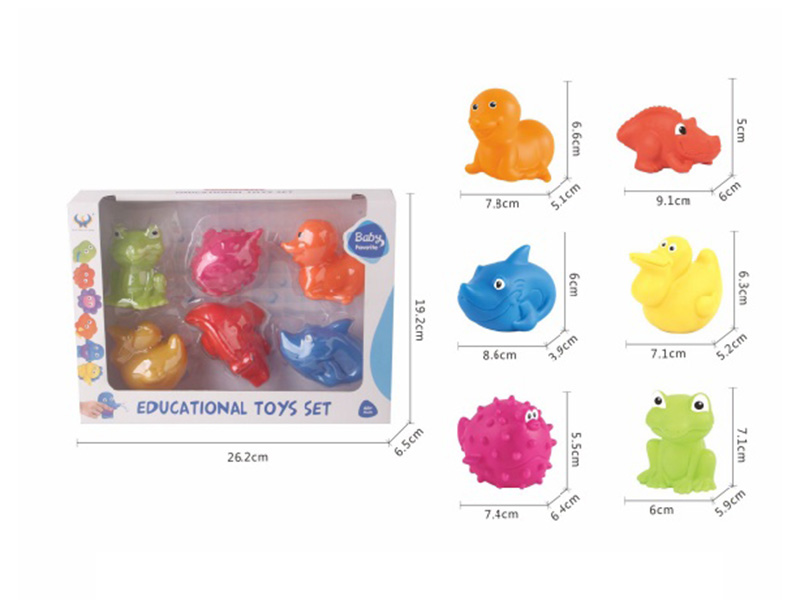6PCSWater Spray Marine Animals Toy