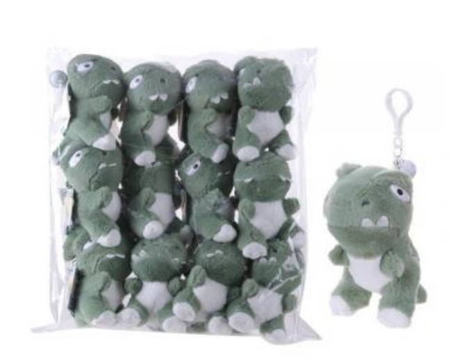 Plush Dinosaur Keychain