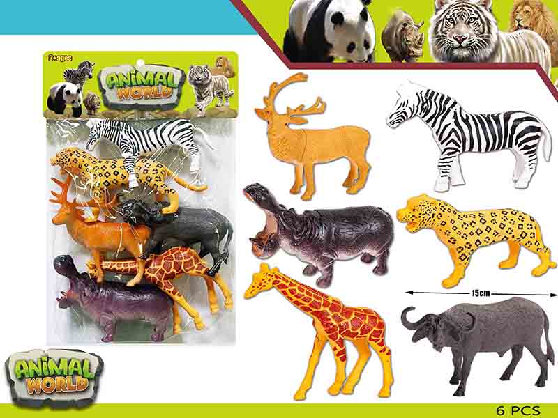 Wild Animal Set 6PCS