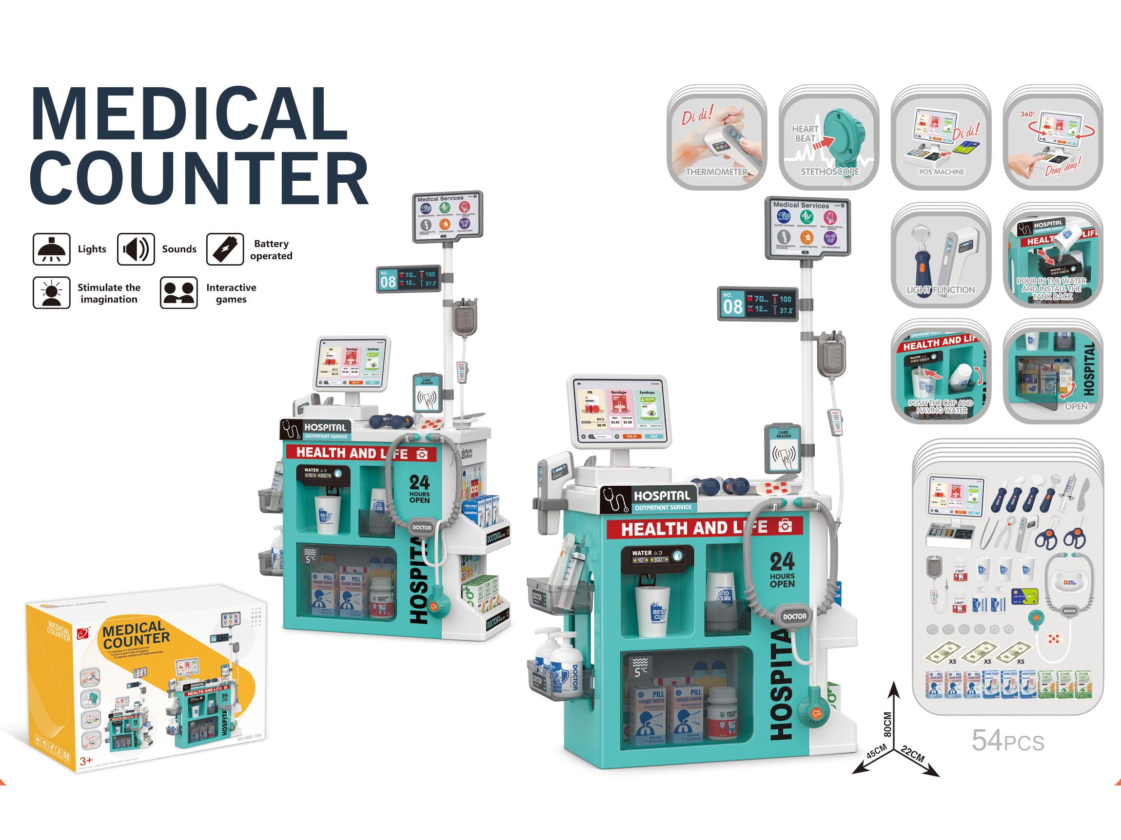 Medical Counter Set + Manual Water Outlet