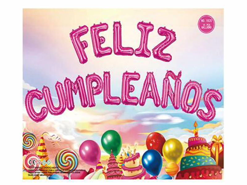 Spanish Birthday Set - Rose Red