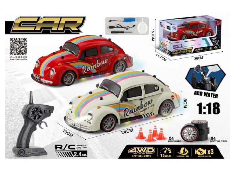 2.4G Four-Wheel Drive Drift Phantom  Beatles Radio Control Car With Spray