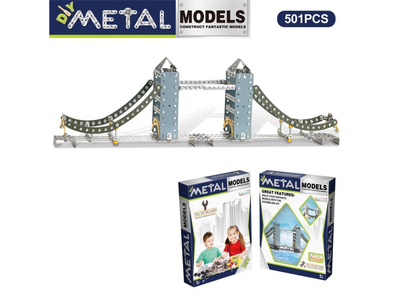 Metal Building Blocks - Tower Bridge Of London 501 Pieces