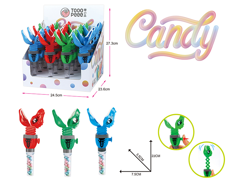 Telescopic T-Rex Candy Toys 16pcs