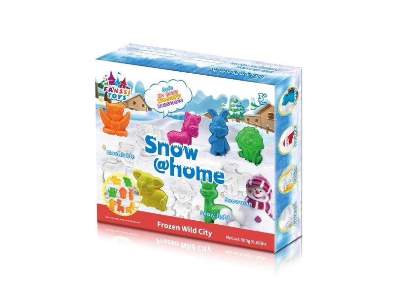 Ice and Snow Animal City: 300g snow +8 animal molds