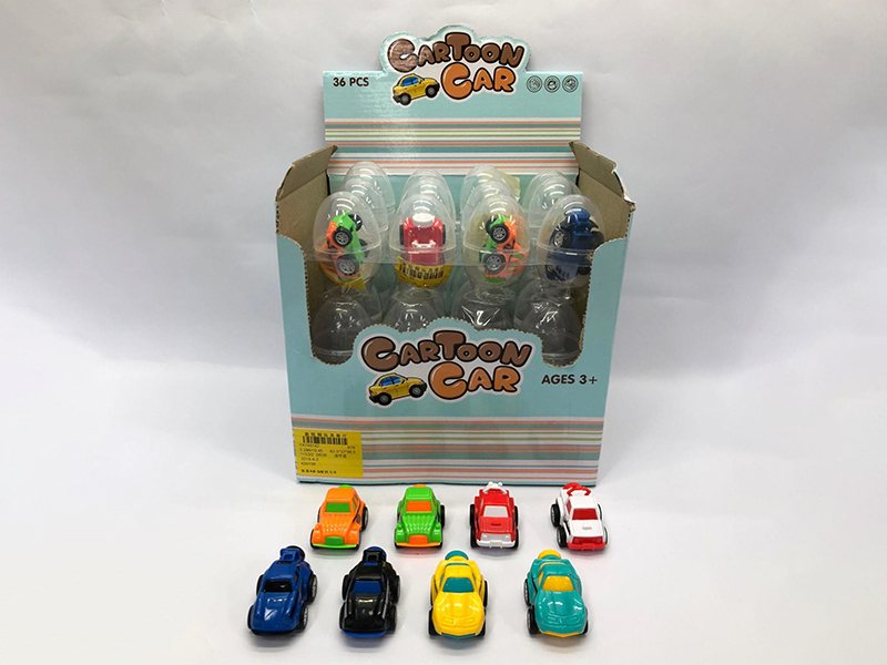 Egg Packing Q Version Pull Back Car