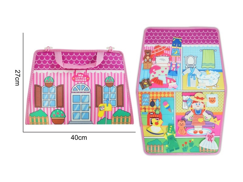 Montessori Early Education And Intelligence For Children - Pink Single-Page Felt Hand-Held