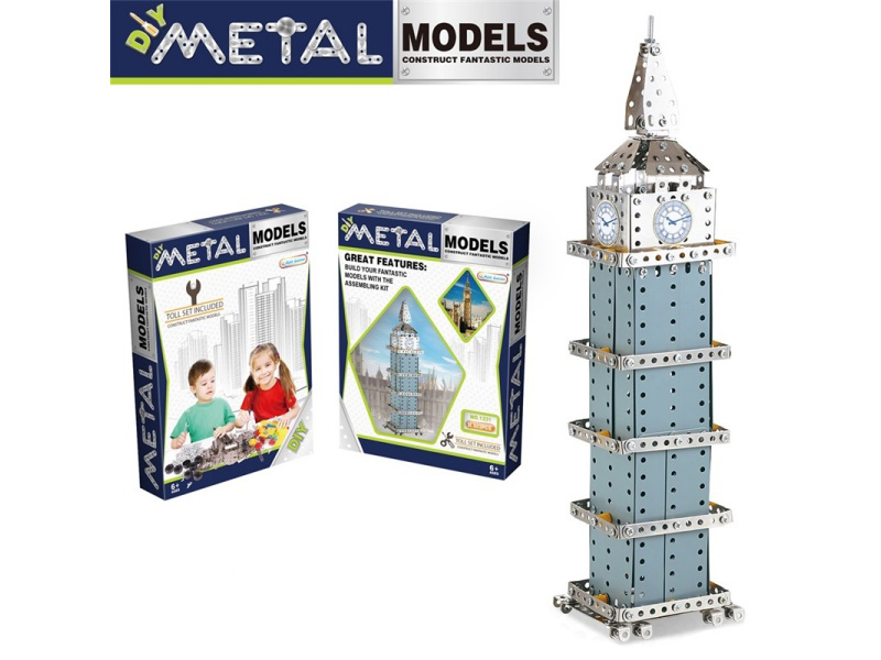 Metal Building Blocks - 502 Pieces Of Big Ben In London