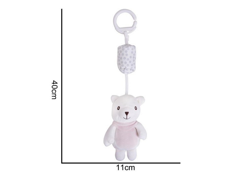 Plush Wind Chimes, White Bear Pendants, Baby Comfort Plush Animal Toys