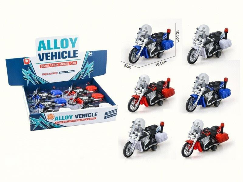 Lighting, Music, Inertial Alloy Motorcycle (6Pcs)