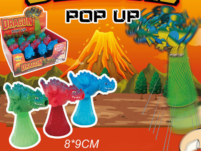 Dragon Pop Up Toy(With Lights)12PCS