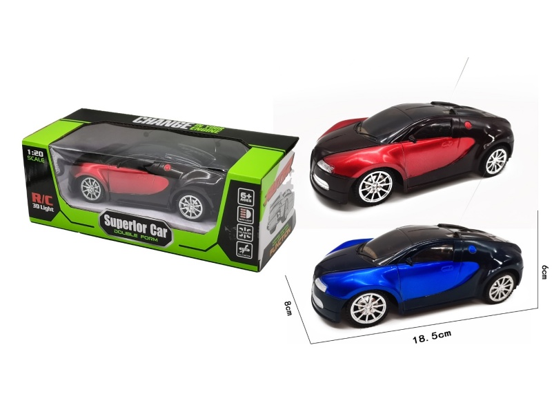 The Four-Way Bugatti Remote Control Car Has Lights But Does Not Include Electricity