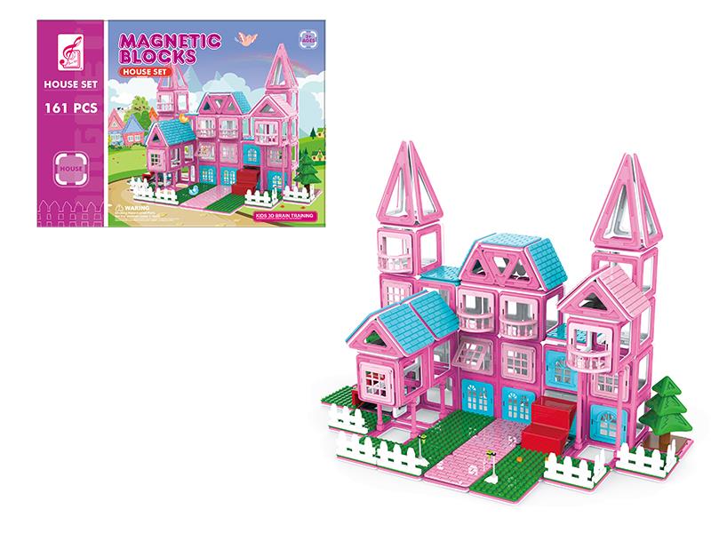 Girl Series House Magnetic Building Blocks 161pcs
