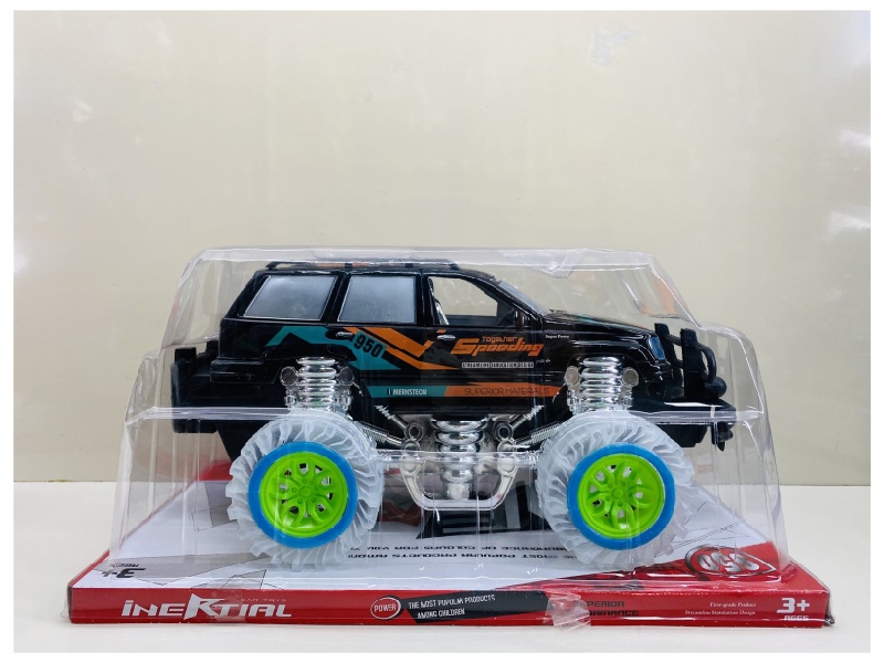 Transparent Wheel  Friction Car (With Lights And Music)