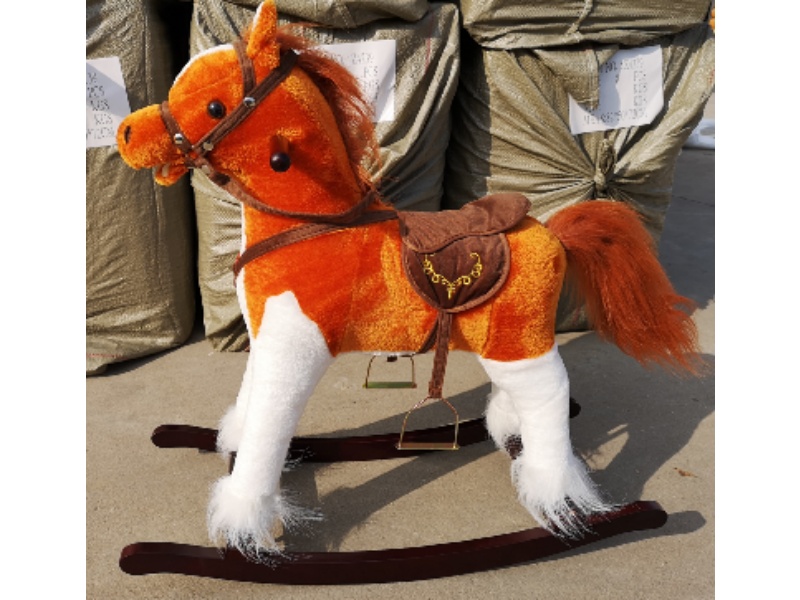 B/O Wooden Rocking Horse With Music