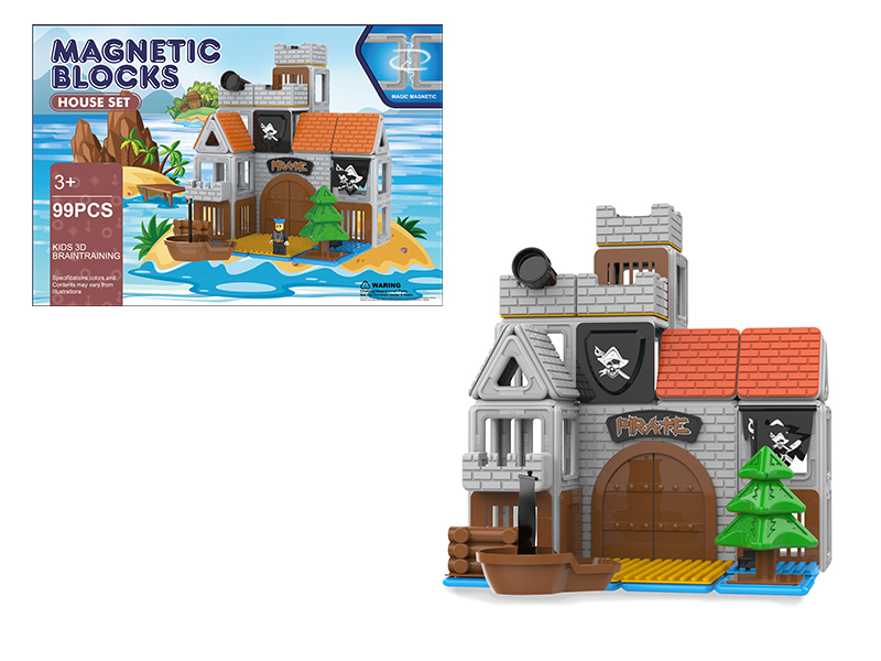 Pirate Series Magnetic Building Blocks 99pcs