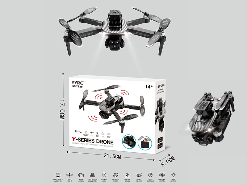 2.4G R/C Brushless Motor, Optical Flow Localization,Dual WiFi Cameras,  Folding Aerial Photography Drone