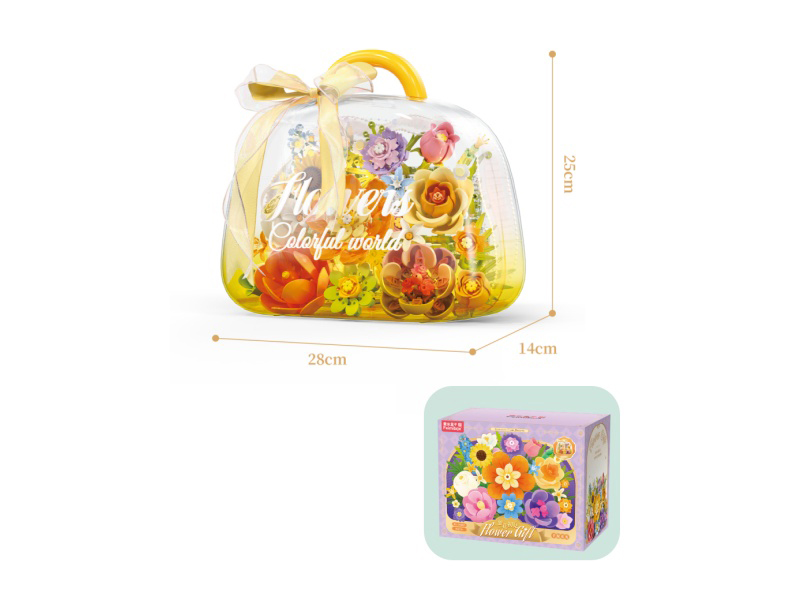 Building Blocks: Small Pcs Of Flowers First Encounter Hand-Held Flower Gift