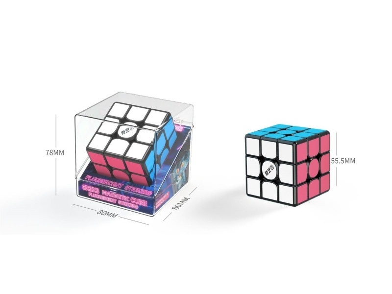 Luminous sticker magnetic 3x3 Rubik's Cube