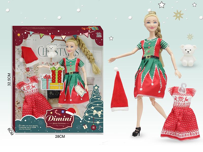 11.5 Inch Joints Body Christmas Doll