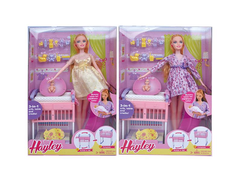 Hayley Fashion Maternity Doll Set