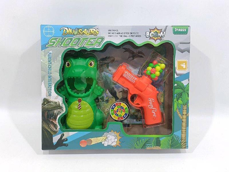 Shooting Gun Dinosaur Target Set