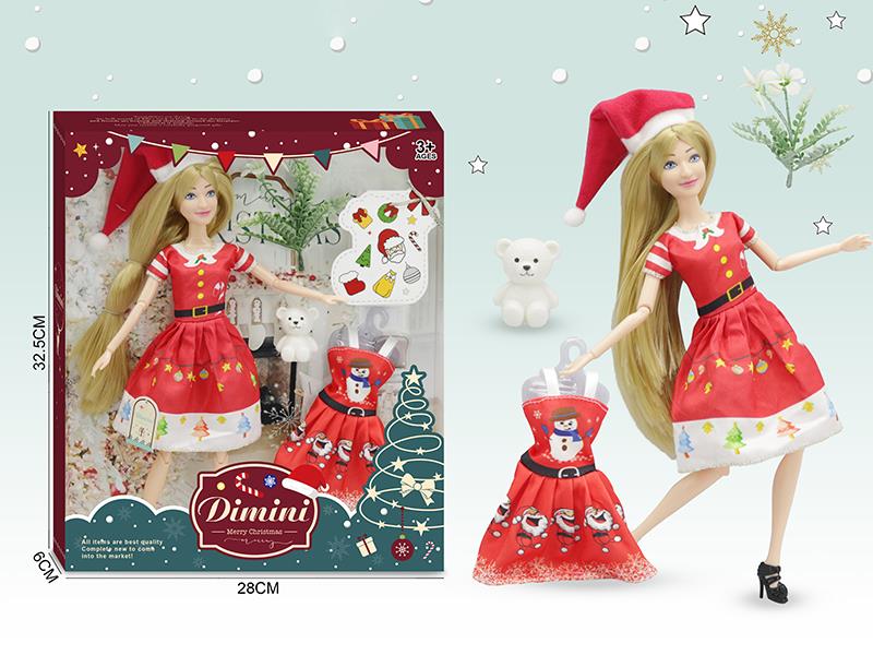 11.5 Inch Joints Body Christmas Doll