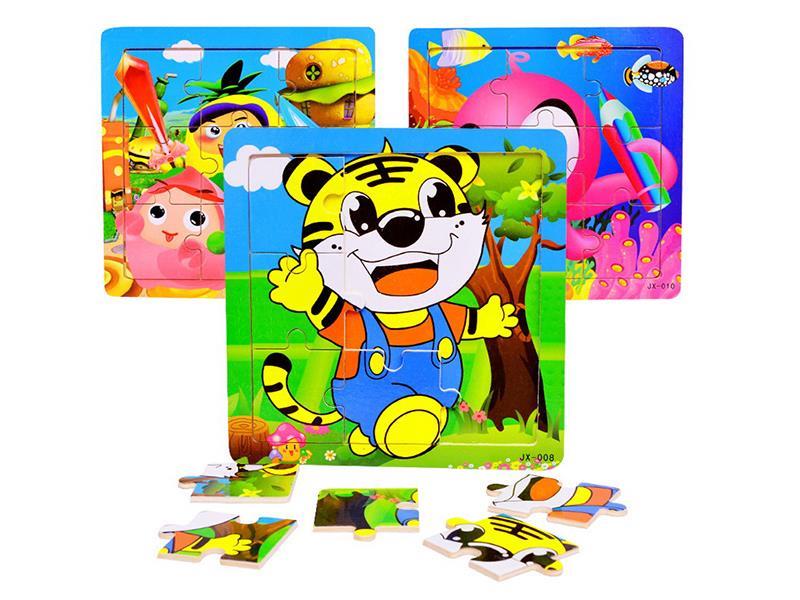 Wooden Puzzle 9PCS