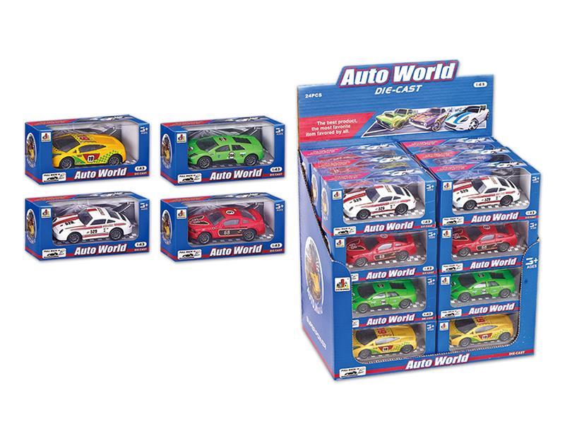 1:43 Pull Back Alloy Sports Car 24pcs