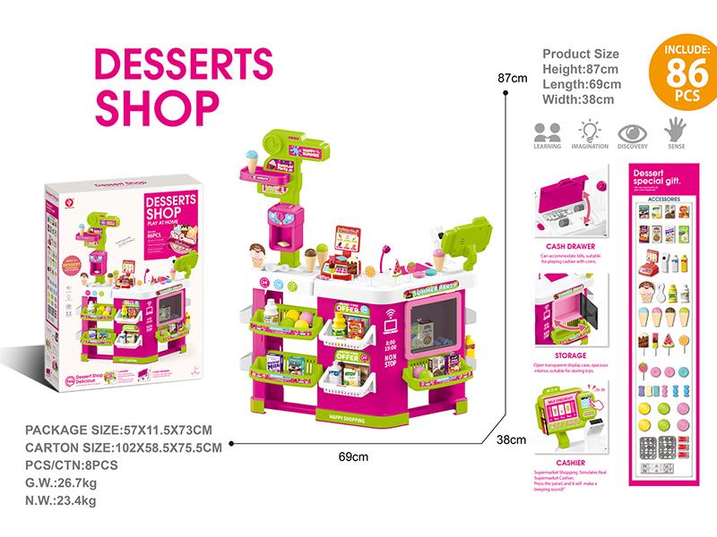 Supermarket Counter Play Set 105pcs