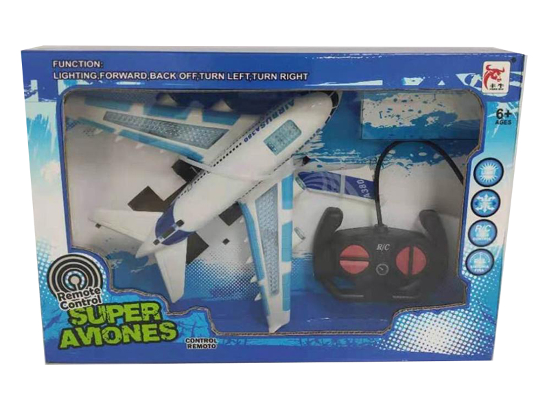 4-Channel Remote Control Aircraft With Music And Flashing Lights(Included Batteries)