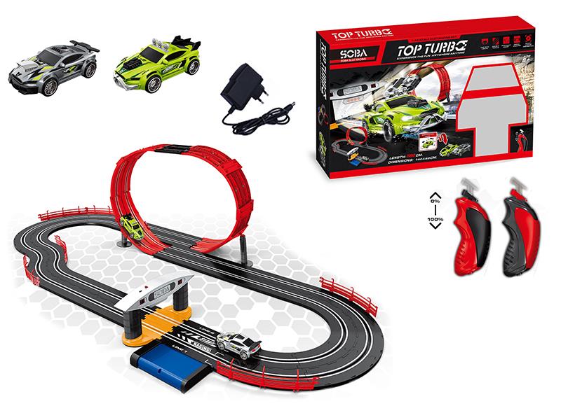 1:43 B/O Racing Car Track Set(Adapter/Battery Version)