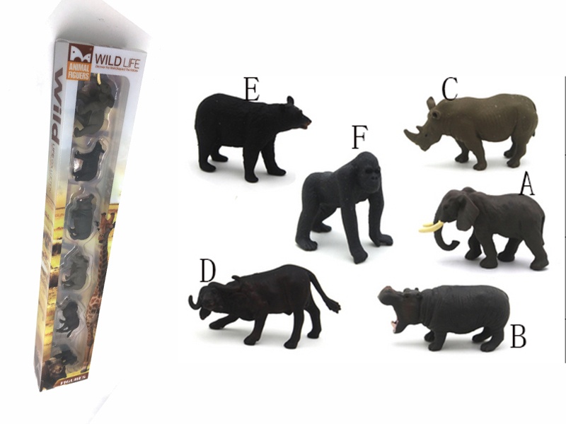 6pcs Mini Animals Set